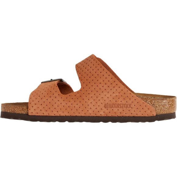 NEW Birkenstock Arizona Embossed Sandals - Suede Burnt Orange unisex 252 - Picture 4 of 10